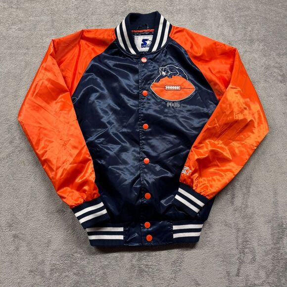 Starter Chicago Bears Starter Satin Varsity Jacket Mens Small Lead Off‎ GIII - Picture 1 of 7